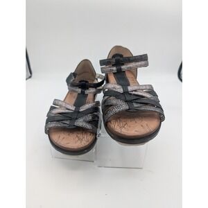 Ladies Remonte Black And Silver Sandals With Strap Size 38‎ (8)